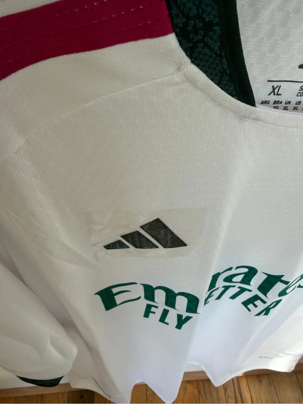 adidas Real Madrid Home Jersey in White with Pink & Green Accents
